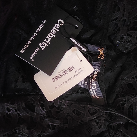 Hera Black Lace Bodycon Dress - Picture 8 of 8